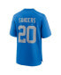 ფოტო #3 პროდუქტის Men's Barry Sanders Blue Detroit Lions Alternate Game Jersey