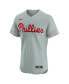 Men's Gray Philadelphia Phillies Road Elite Jersey