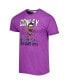 Фото #3 товара Men's Mike Conley Heathered Purple Utah Jazz Caricature Tri-Blend T-shirt