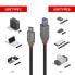 Фото #3 товара Кабель USB 3.2 Type C к Type B Lindy Anthra Line 2 м черный 500 Mbit/s Gen 1 (3.1 Gen 1)