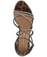 Фото #4 товара Women's Jaeya Strappy Rhinestone High-Heel Dress Sandals