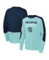 ფოტო #1 პროდუქტის Big Boys Light Blue, Navy Seattle Kraken Pro Assist Long Sleeve T-shirt