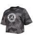 Women's Gray and Black Alabama Crimson Tide Park Camo Boxy T-shirt Серо-черный, M - фото #2