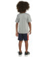 ფოტო #2 პროდუქტის Toddler & Little Boys 2-Pc. Soccer Ball Logo Graphic T-Shirt & 3-Stripes Colorblocked Mesh Shorts Set