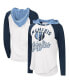 Фото #1 товара Women's White Memphis Grizzlies MVP Raglan Hoodie Long Sleeve T-shirt