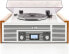 Dual NR 7 Stereo Nostalgia Music System with Turntable FM Tuner CD-RW MP3 USB Bluetooth Aux-In Brown