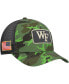 ფოტო #2 პროდუქტის Men's Camo, Black Wake Forest Demon Deacons Classic99 Veterans Day Trucker Snapback Hat