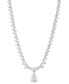 Arabella cubic Zirconia Fancy 18" Collar Necklace in Sterling Silver
