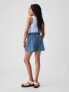 Kids Mid Rise Denim Utility Shorts