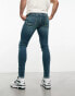 Фото #6 товара ASOS DESIGN power stretch jeans in light wash blue