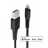 Фото #1 товара Lindy 3m USB to Lightning Cable black - 3 m - USB A - USB 2.0 - Black