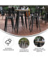 Фото #21 товара Dryden Indoor/Outdoor Bar Top Table, 30" Round All Weather Poly Resin Top With Steel Base
