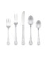 Фото #1 товара Riverridge Bouquet 46 Piece Monogrammed Flatware Set - J, Service for 8