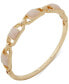 Фото #1 товара Gold-Tone Stone-Set Oval Link Bangle Bracelet