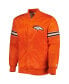 Men's Orange Denver Broncos The Pick and Roll Full-Snap Jacket