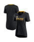 Фото #2 товара Women's Black Boston Bruins Authentic Pro Locker Room T-shirt