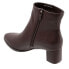 Trotters Kim T1958-200 Womens Brown Narrow Leather Ankle & Booties Boots