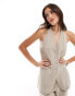 Фото #1 товара Pretty Lavish longline waistcoat co-ord in taupe