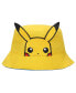 Фото #1 товара Men's Pikachu Face Unisex Adult Bucket Hat With 3D Plush