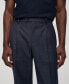 ფოტო #7 პროდუქტის Men's Pleat Detail Wool Pants