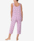Фото #2 товара Пижама женская Ellen Tracy без рукавов с укороченным топом