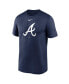 Фото #3 товара Men's Navy Atlanta Braves New Legend Logo T-shirt