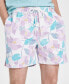 Фото #3 товара Men's Leaf-Print Shorts, Created for Macy's