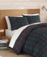 Фото #2 товара Woodland Tartan Green Duvet Cover Set, Twin