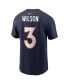 Men's Russell Wilson Navy Denver Broncos Player Name & Number T-shirt