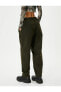 Фото #4 товара Paraşüt Pantolon Oversize Cepli Beli ve Paçaları Lastikli Stoperli Pamuklu