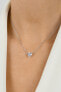 Sparkling Silver Heart Necklace NCL53W