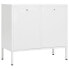 Фото #9 товара Sideboard BLAT Stahl und Hartglas Weiß