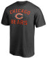 Фото #2 товара Men's Heathered Charcoal Chicago Bears Victory Arch T-shirt