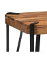 Фото #3 товара Ryegate Natural Live Edge Solid Wood with Metal Coffee Table
