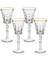 Фото #1 товара Marilyn Gold-Tone Red Wine Goblets, Set of 4
