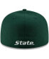 ფოტო #5 პროდუქტის Men's Green Michigan State Spartans Primary Team Logo Basic 59FIFTY Fitted Hat