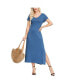 ფოტო #1 პროდუქტის Women's Double V- Neck Dress