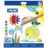 Фото #1 товара MILAN Box 12 Maxi Hexagonal Colour Pencils + Sharpener