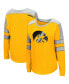 ფოტო #5 პროდუქტის Women's Gold Iowa Hawkeyes Trey Dolman Long Sleeve T-shirt