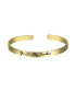 ფოტო #1 პროდუქტის 14K Gold Flash-Plated You Are My Sunshine Cuff Bracelet