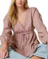 Women's Embroidered Cotton Babydoll Top