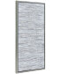Silver Frequency Textured Metallic Hand Painted Wall Art by Martin Edwards, 24" x 48" x 1.5"