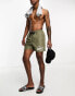 Фото #6 товара Nike Swimming Volley 5 inch large logo swim shorts in khaki