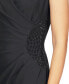 ფოტო #3 პროდუქტის Women's Surplice-Neck Cap-Sleeve Gown