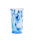 Aegean Swirl Jumbo 6-Piece Premium Acrylic Glass Set, 23 oz