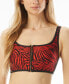 ფოტო #1 პროდუქტის Women's Zip-Front Bikini Top