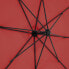 Фото #9 товара Садовый зонт на квадратном выносе 250 x 250 см бордовый Uniprodo