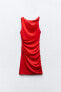 Фото #6 товара Короткое платье со сборками ZARA