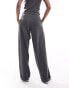 Фото #3 товара ONLY tailored straight trousers co-ord in dark grey