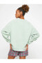 Фото #19 товара Oversize Sweatshirt Bisiklet Yaka Uzun Kollu